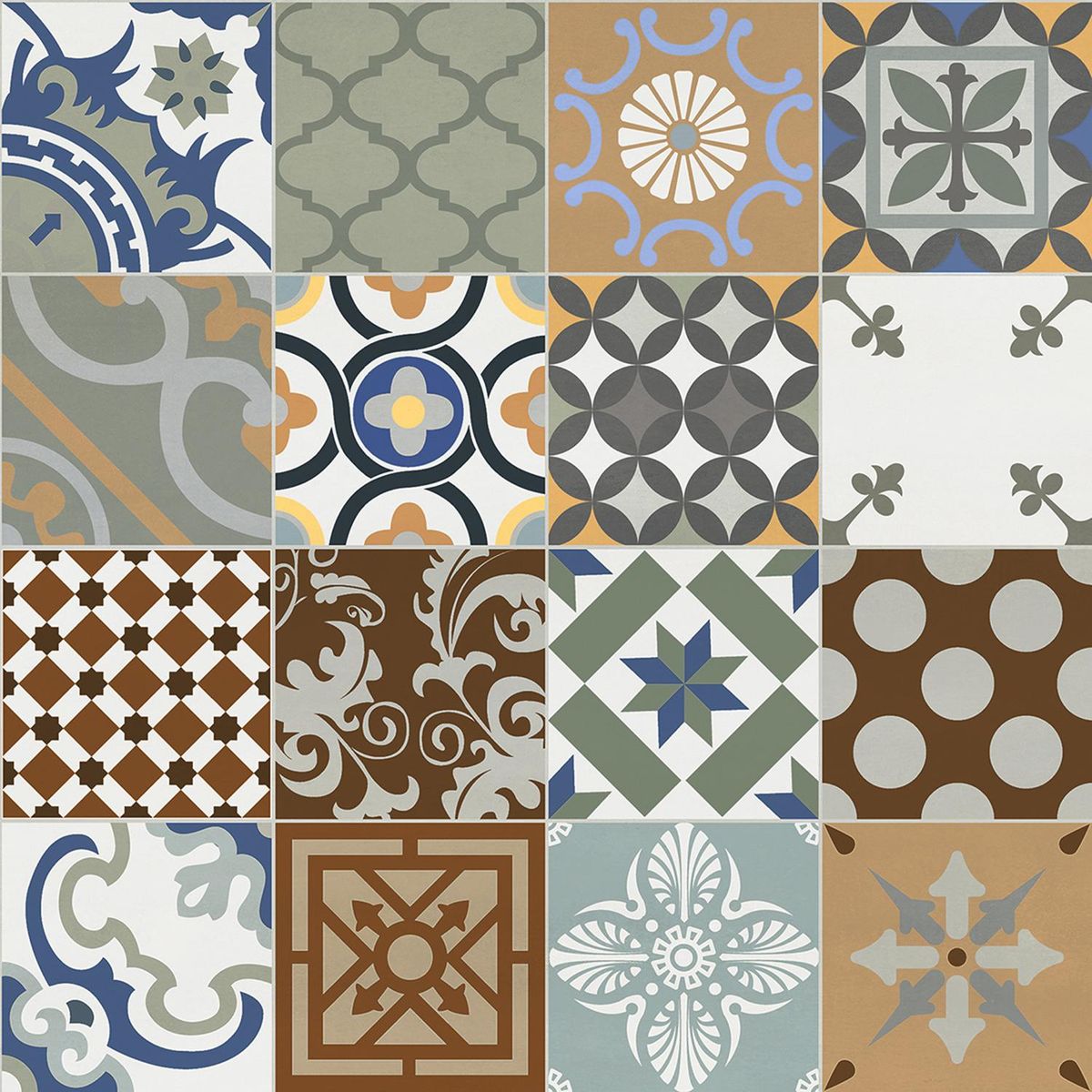 KLIPEN - Porcelanato esmaltado 60x60 cementina_60 siena mate 1,44m2