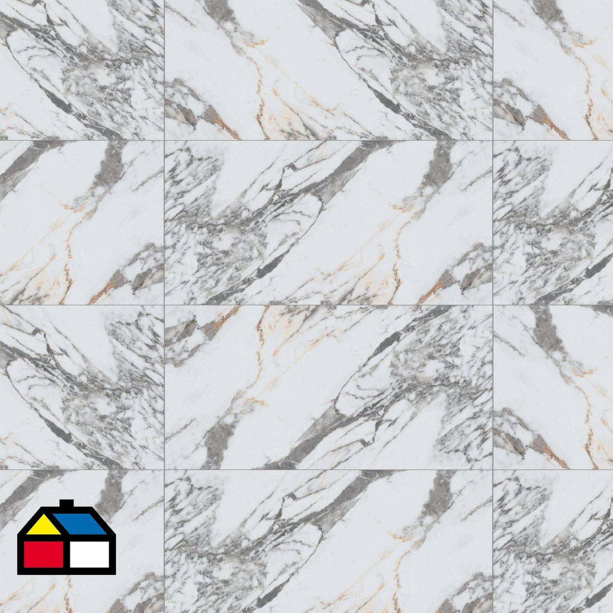 PAMESA - Porcelanato esmaltado 60x120 borgo gold brillo 1,44m2