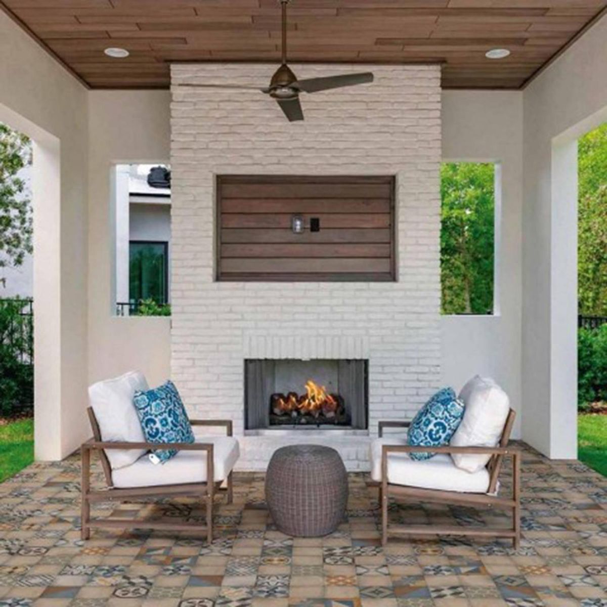 ALBERDI - Cerámica piso 46x46 mosaico vecchio mate 2,58m2