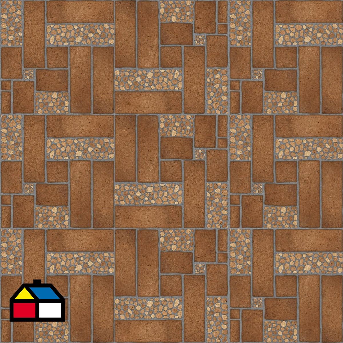 PORCELANITE - Cerámica piso 33x33 tarasco rojo mate 1,76m2