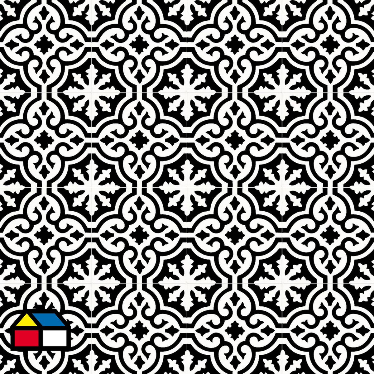 PAMESA - Cerámica piso 45x45 classic negro mate 1,42m2