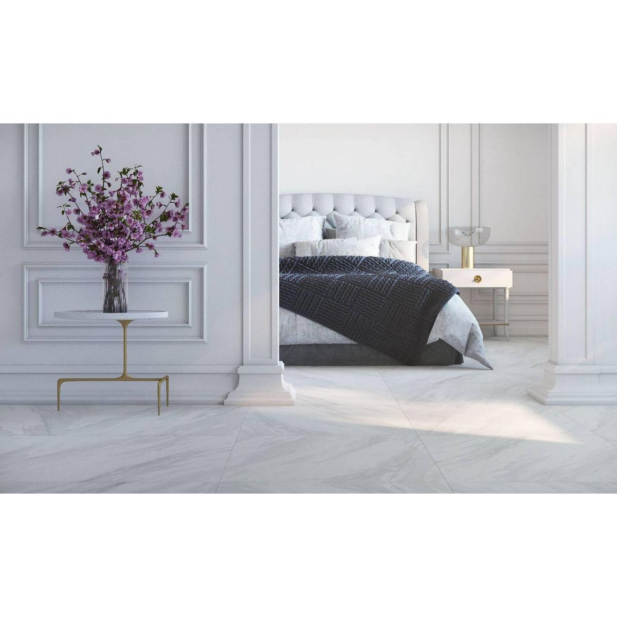 ANTIK - Porcelanato 84x84 cm Volakas Blanco 2.12 m2