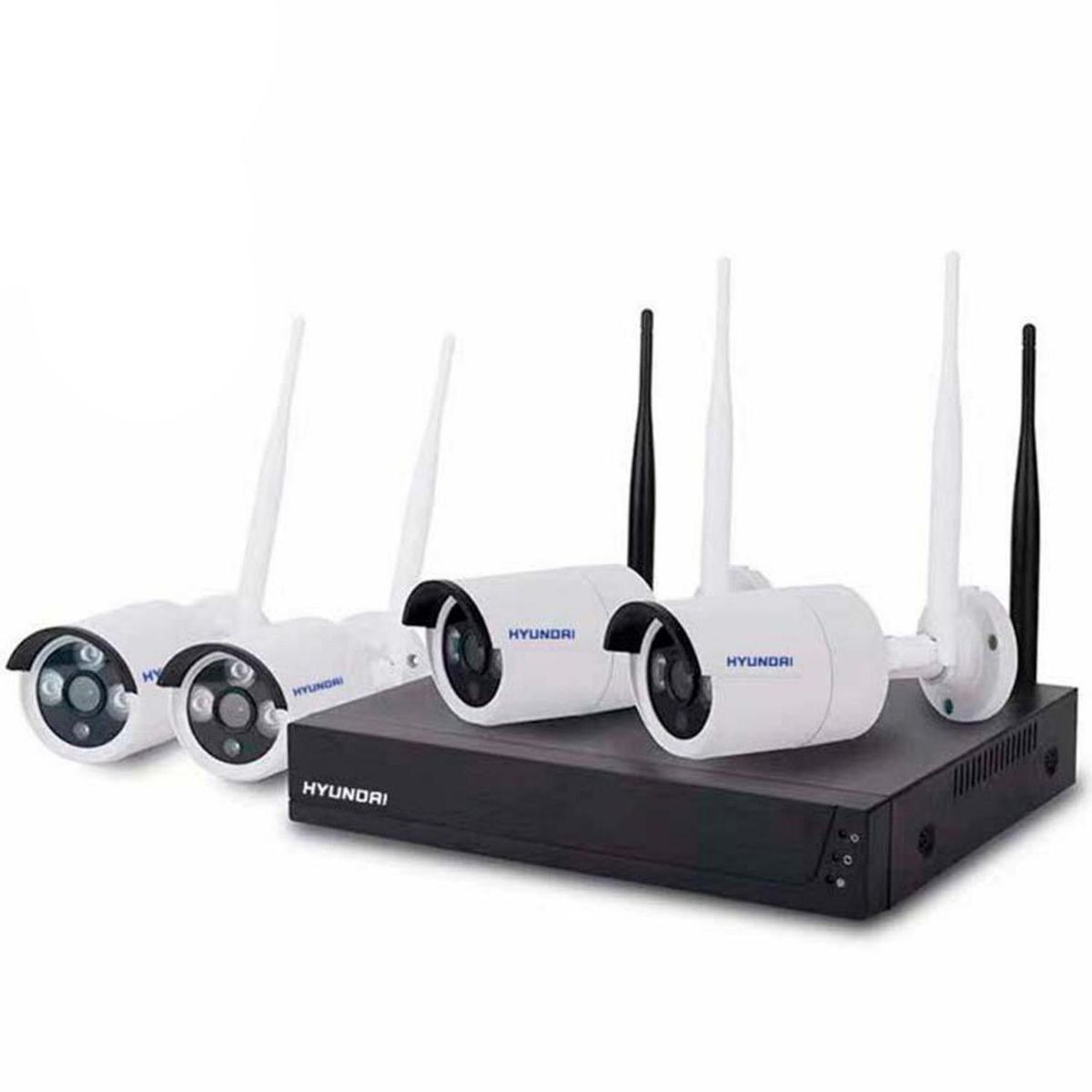 HYUNDAI - Kit NVR 4 cámaras wifi