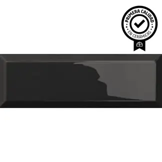 ANTIK - Cerámica 10x30 cm BISSEL NEGRO BRILLO Negro 1.02 m2
