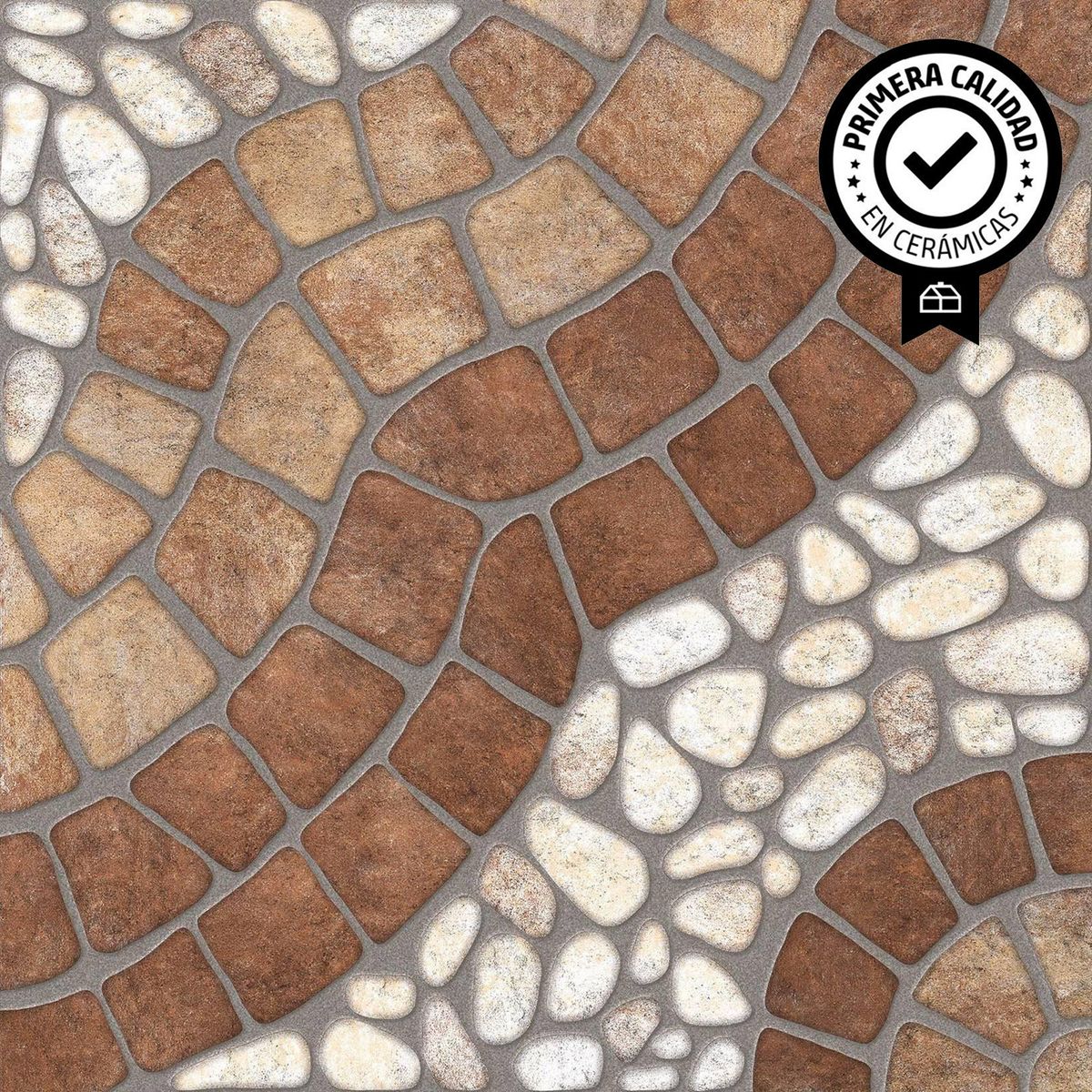 ANTIK - Cerámica 44x44 cm Betis Blanco/Rojo 2.5 m2