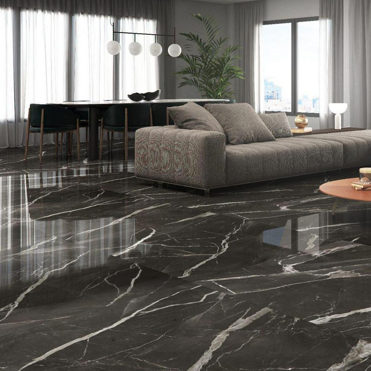 ANTIK - Porcelanato 62x120 cm Calacata Negro 2.26 m2