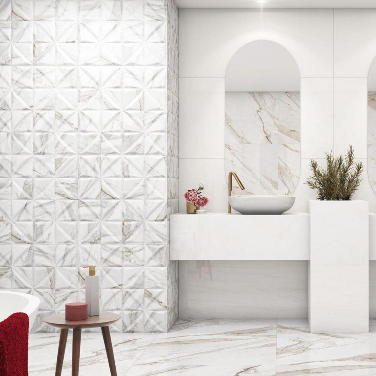 ANTIK - Porcelanato 62x120 cm Calcata premium Blanco 2.26 m2