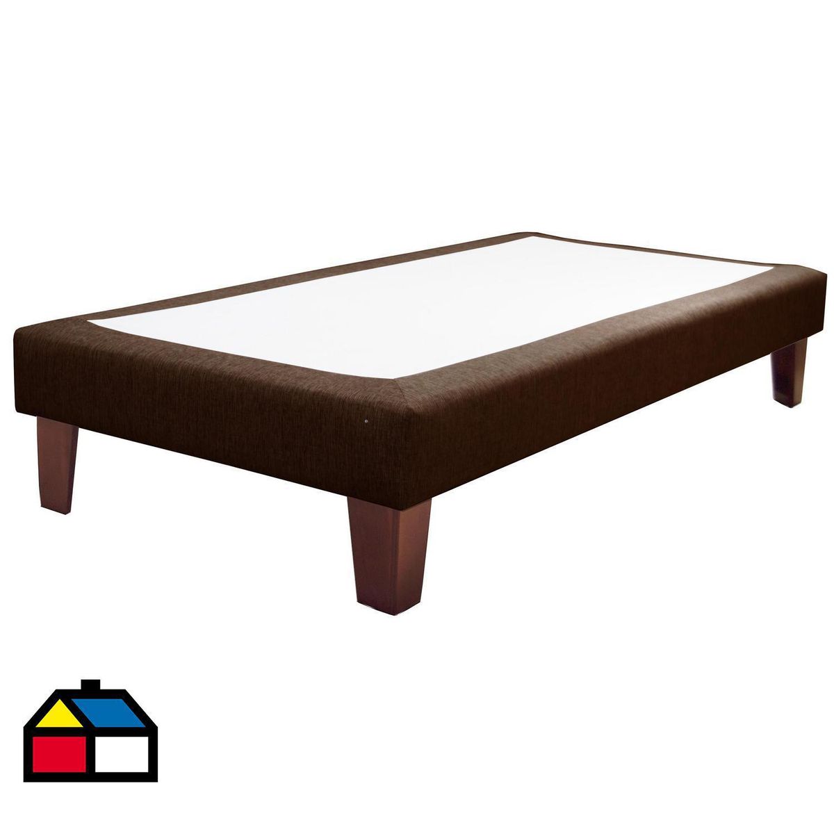 DKORA - Base Cama Europea 1.5 plaza Brown