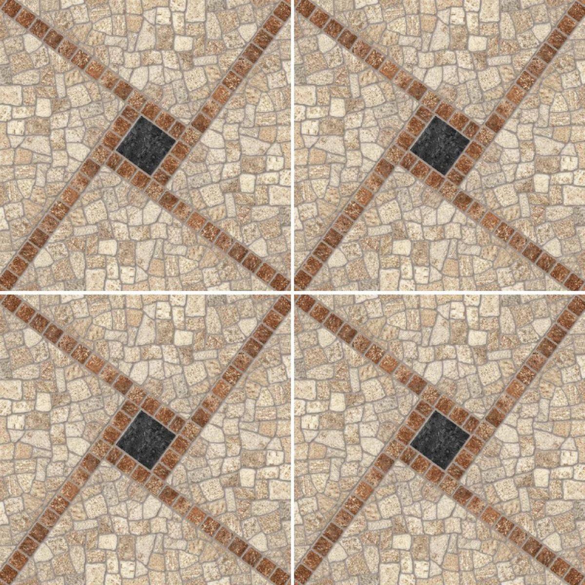 ANTIK - Cerámica 44x44 cm Trento Café 2.5 m2