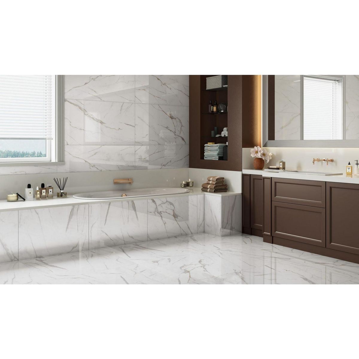 ANTIK - Porcelanato 62x120 cm Calacata gold Blanco 2.26 m2