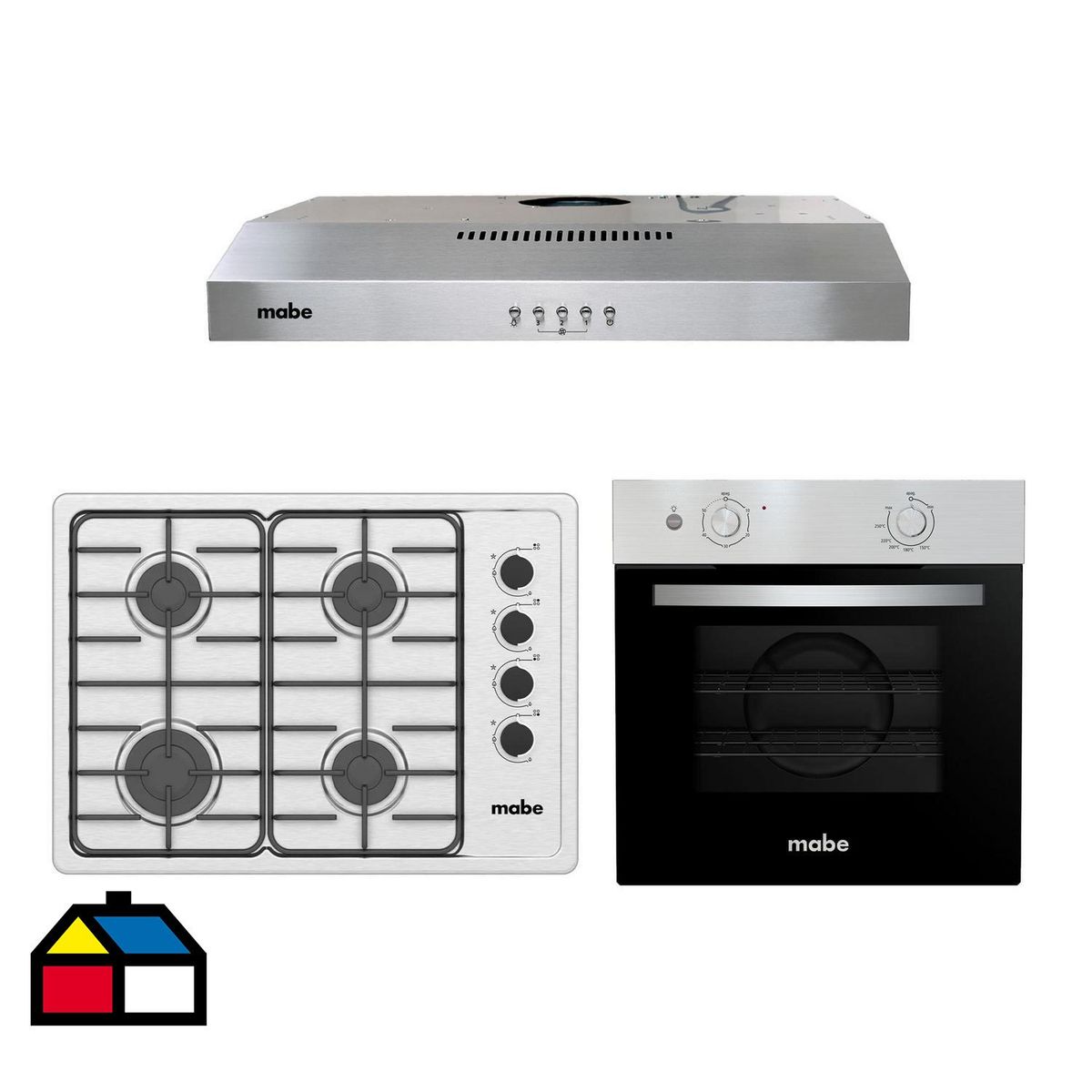 MABE - Kit encimera + campana + horno Mabe
