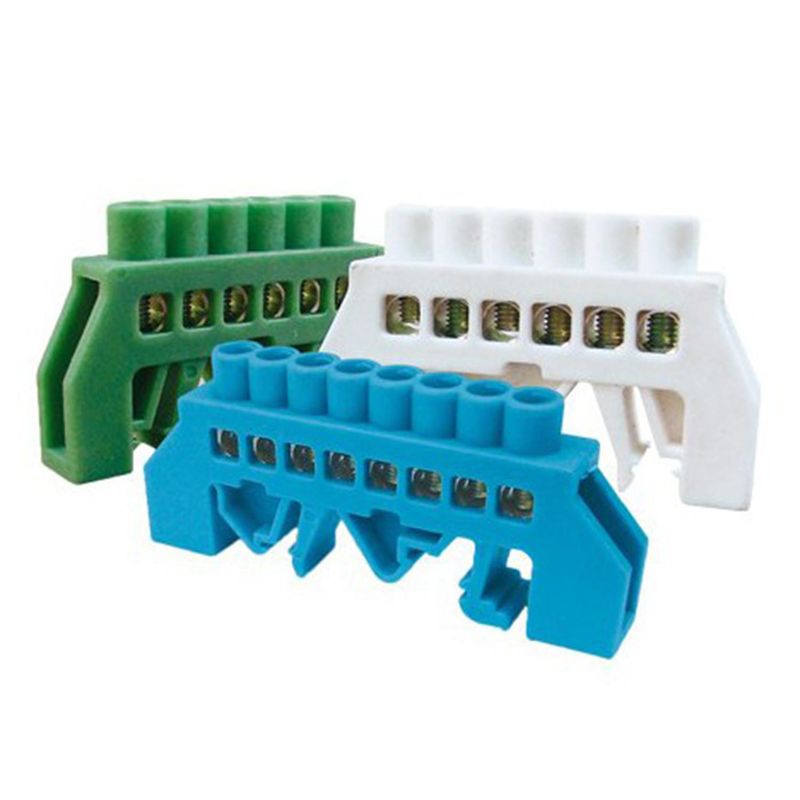 LEXO - Regleta Verde Para Neutro 8 Entradas Lexo