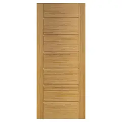 DIMFER - Puerta Exterior 90x200 cm Bambu Atlanta Café