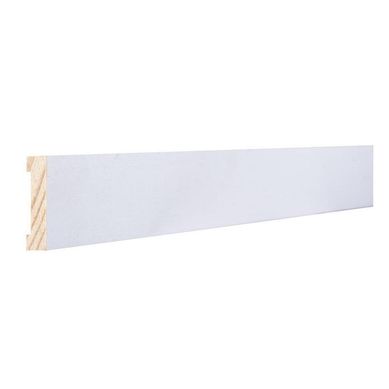 Pilastra Empastada y Pulida Madera Blanca 10 cm 40x244 cm