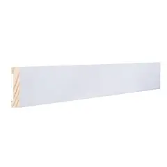 DIMFER - Pilastra Empastada y Pulida Madera Blanca 100 mm 40x244 cm