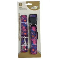 KIBOO PETS - Trailla para perros 2,5 x 1,20M collar A/D2