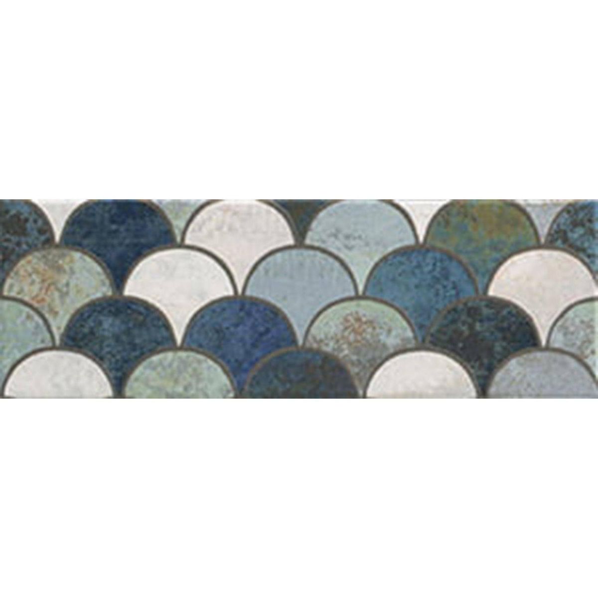 ANTIK - Cerámica 10x30 cm Escama Blue Azul 1.02 m2