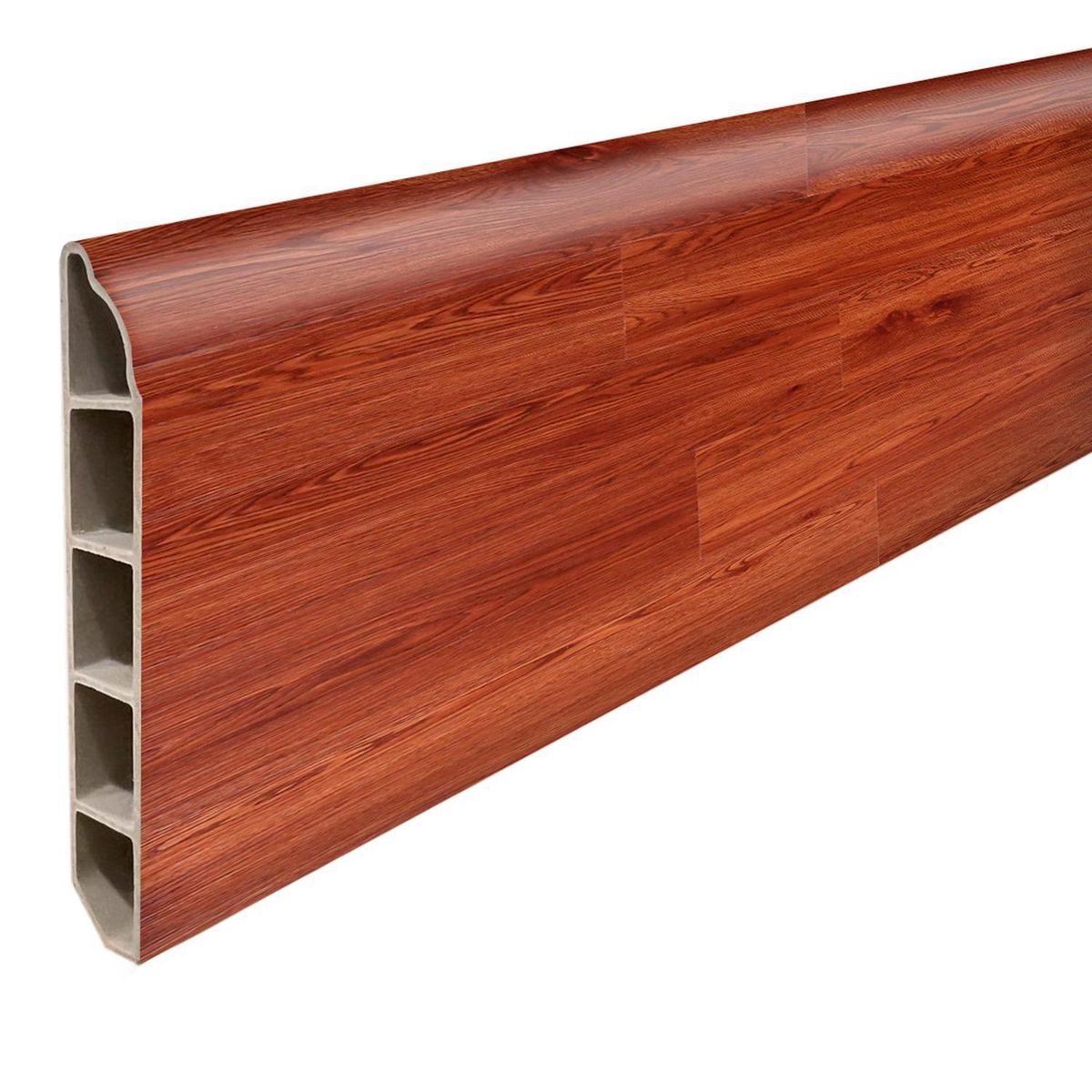 HOGA - Guardapolvo PVC 2mt x 80mm Color Cedro.