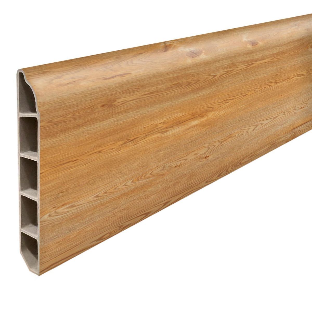 HOGA - Guardapolvo PVC 2mt x 80mm Color Bamboo.