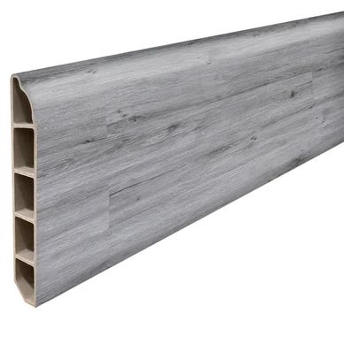 Guardapolvo PVC 2mt x 80mm Color Gris Londres.
