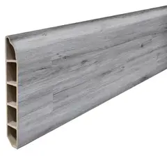 HOGA - Guardapolvo PVC 2mt x 80mm Color Gris Londres.