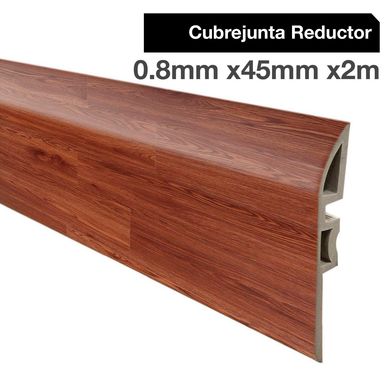 Cubrejunta Reductor PVC 2mt x 46mm Color Cedro.