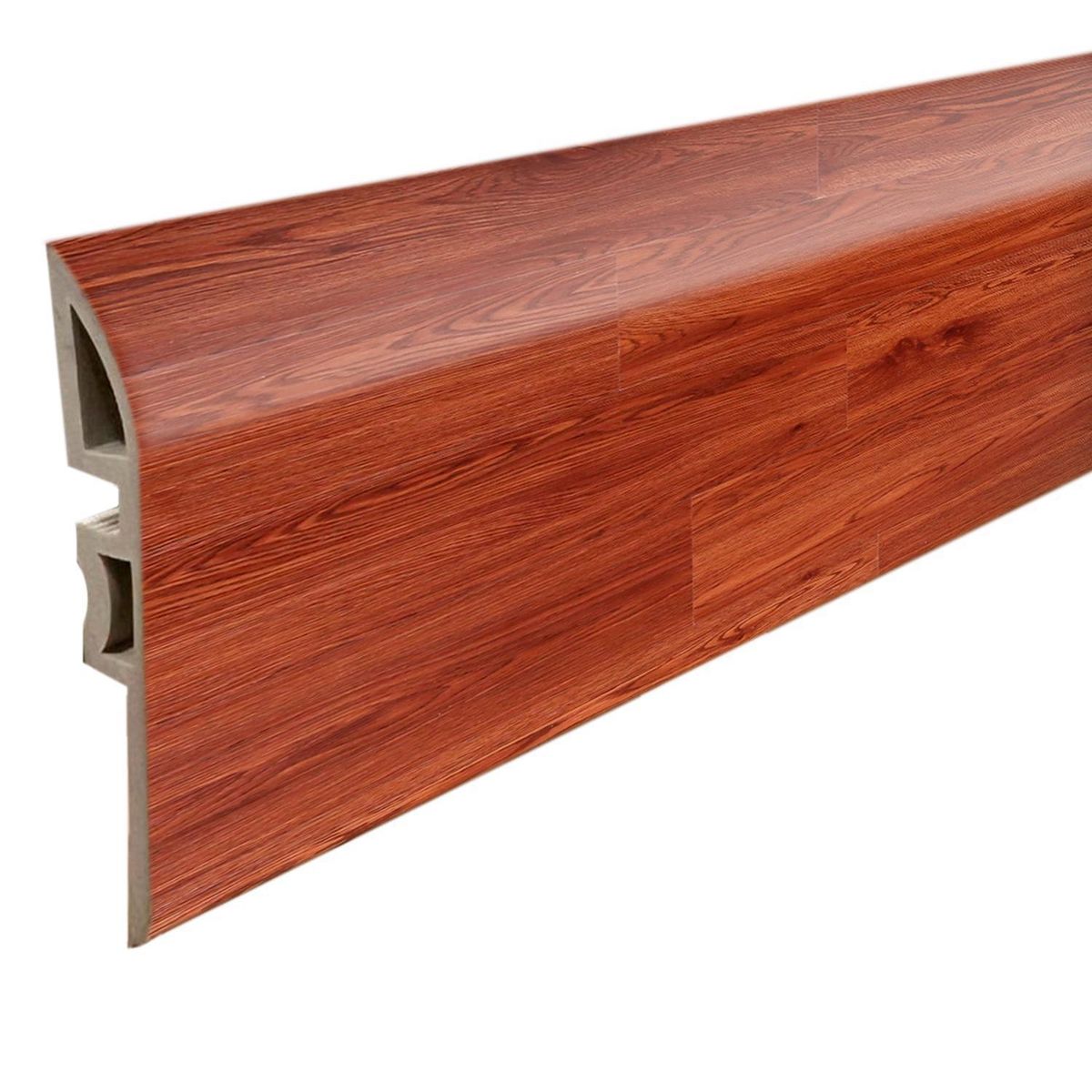 HOGA - Cubrejunta Reductor PVC 2mt x 46mm Color Cedro.