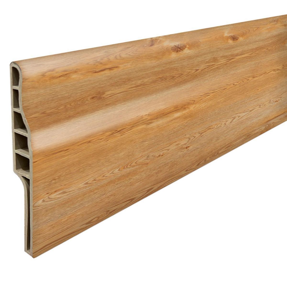 HOGA - Guardapolvo PVC 2mt x 90mm Color Bamboo.