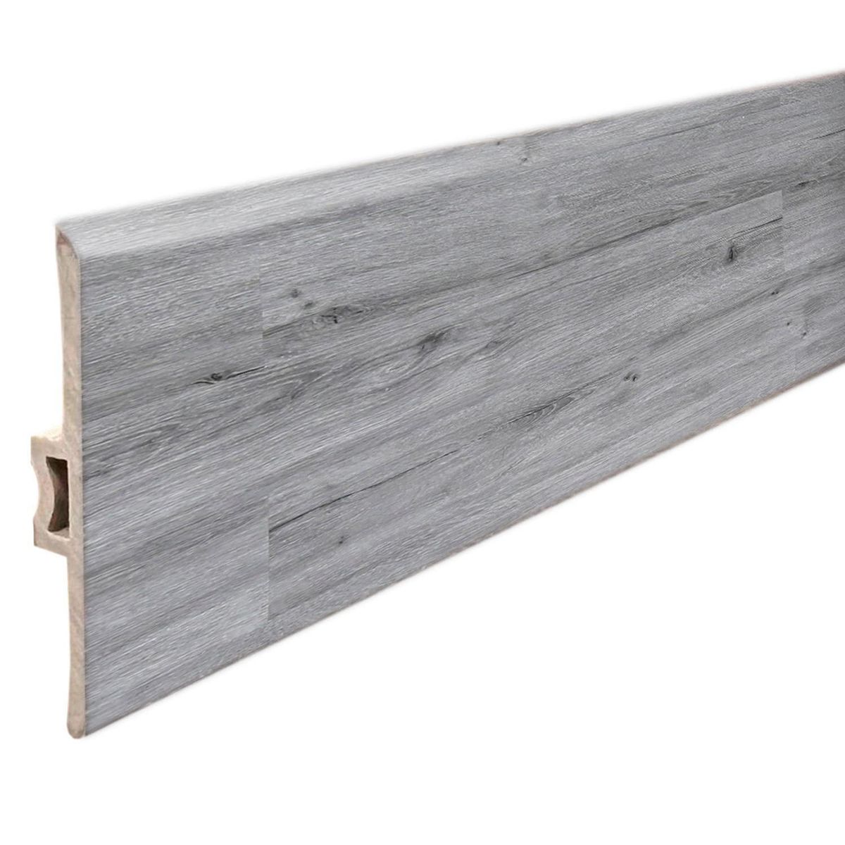 HOGA - Moldura T PVC 2mt x 46mm Color Gris Londres.