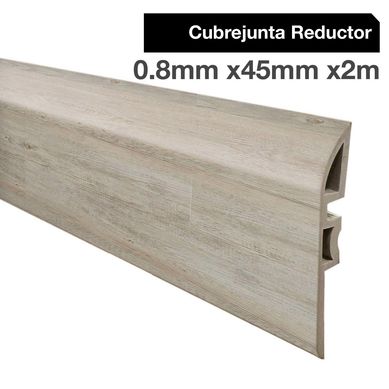 Cubrejunta Reductor PVC 2mt x 46mm Color Beige Mandala.