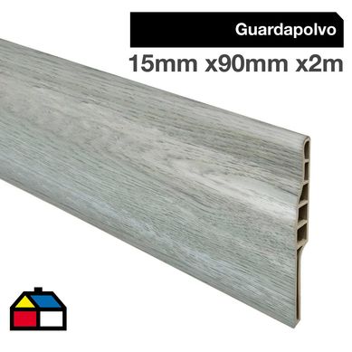 Guardapolvo PVC 2mt x 90mm Color Beige Milan.