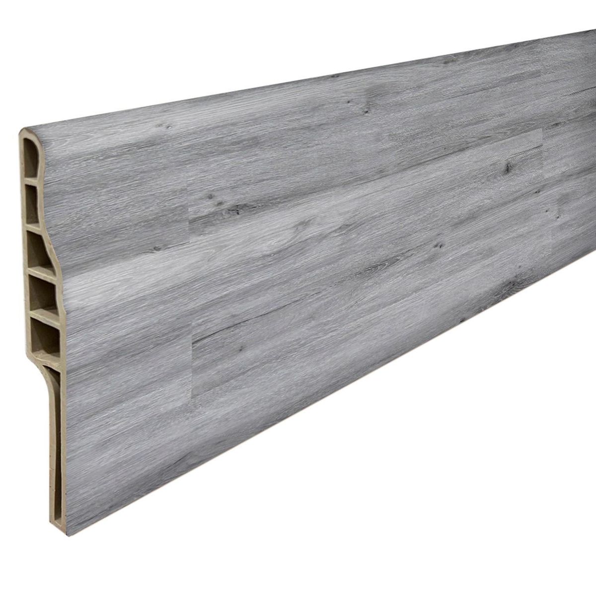 HOGA - Guardapolvo PVC 2mt x 90mm Color Gris Londres.