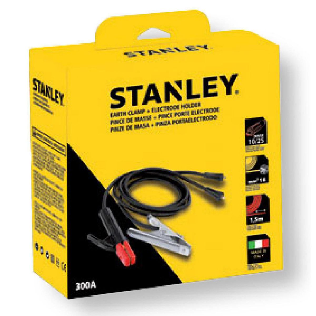 STANLEY - Kit Portaelectrodos + Grampa a tierra 10/25 300A