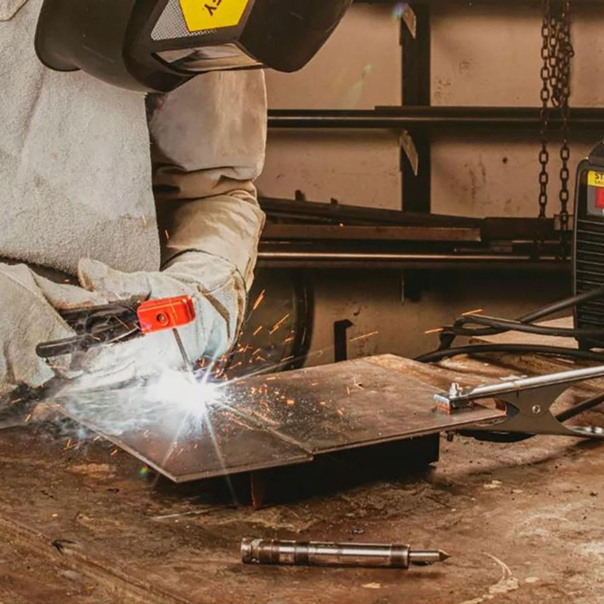 STANLEY - Kit Portaelectrodos + Grampa a tierra 10/25 300A