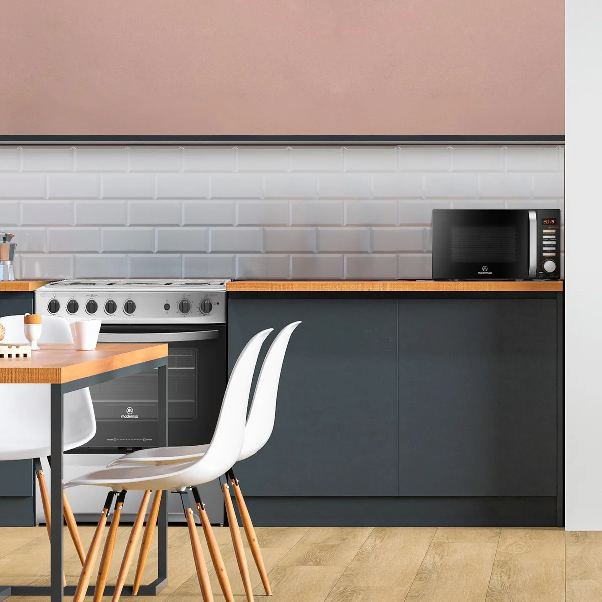 MADEMSA - Microondas Digital 20 litros Negro