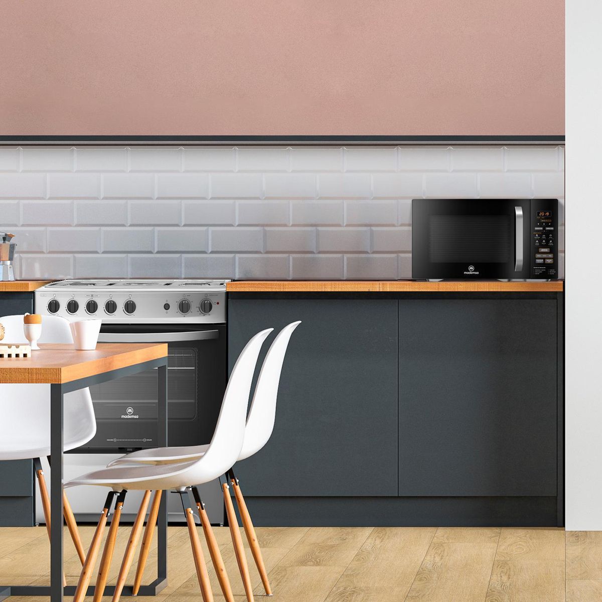 MADEMSA - Microondas Digital 31 litros Negro