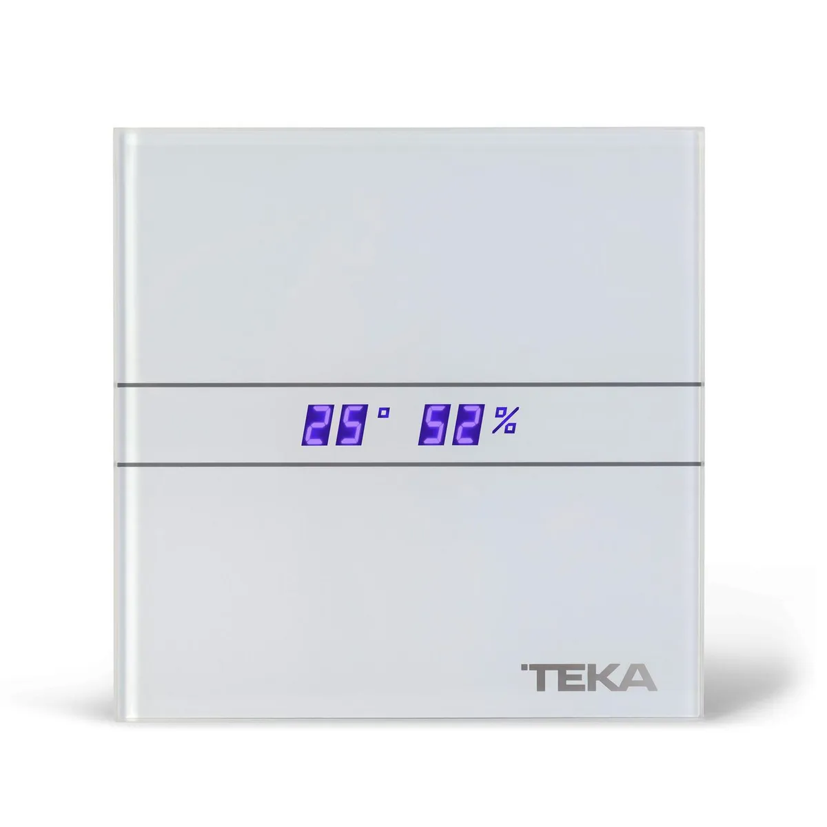 TEKA - Extractor de Baño, Higrómetro, Digital, Frente Cristal, Timer, 120 mm.