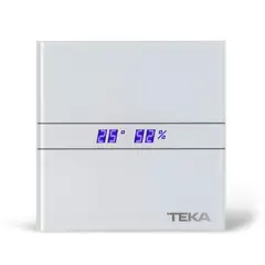 TEKA - Extractor de Baño, Higrómetro, Digital, Frente Cristal, Timer, 120 mm.