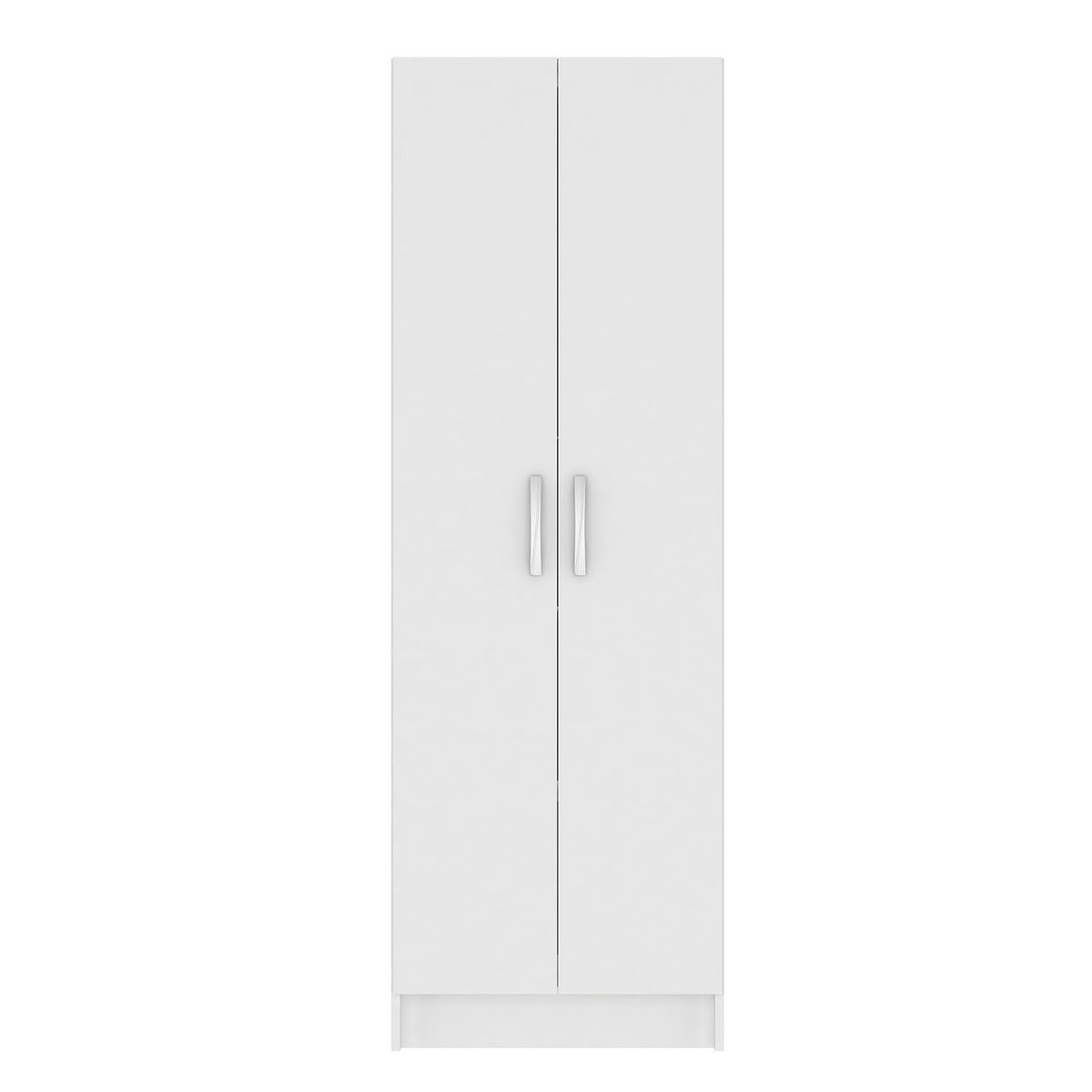 VEKKAHOME - Clóset 2 Puerta(s) 5 Repisa(s) 57x170x29 cm Blanco