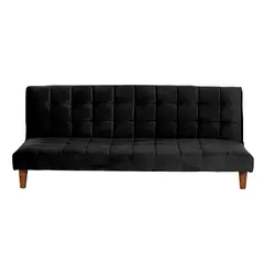 LATAM HOME - Futón Turin Negro 185x110x64 cm