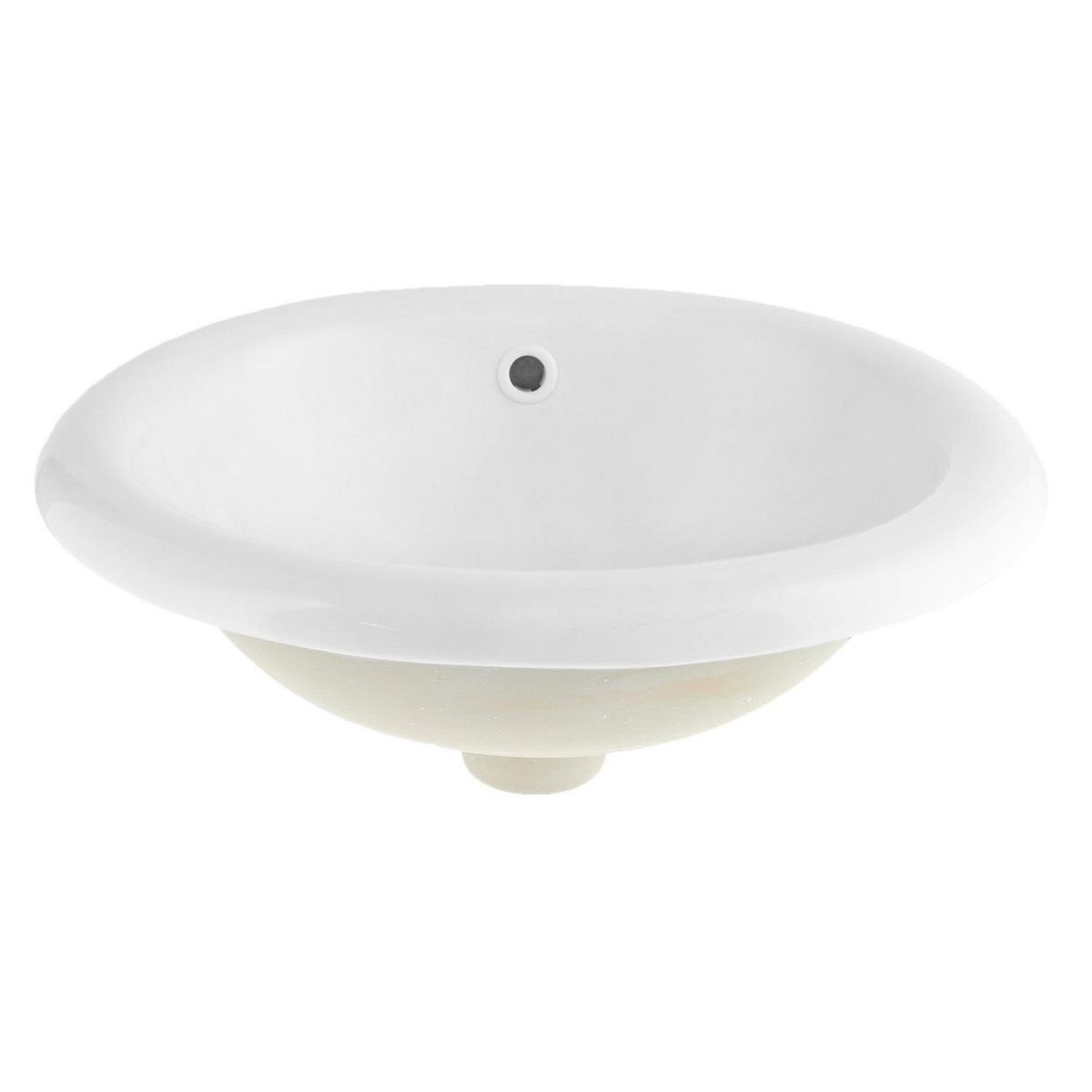 DOMSA - Pack de 3 Lavamanos Entre Cubierta Forma Ovalada Loza 39x14x45 cm Blanco