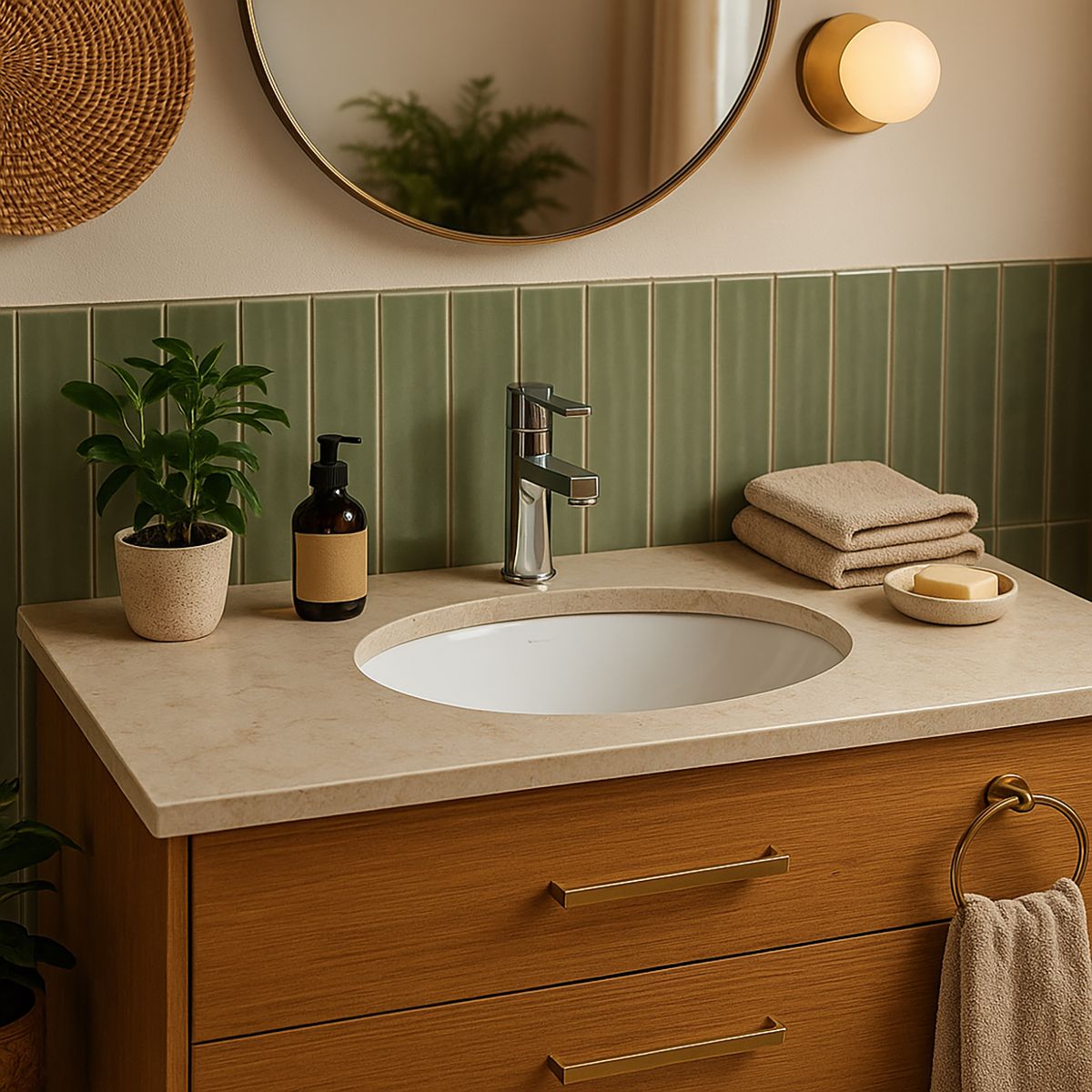 DOMSA - Pack de 3 Lavamanos Bajo Cubierta Forma Ovalada Loza 34x19.5x42 cm Blanco