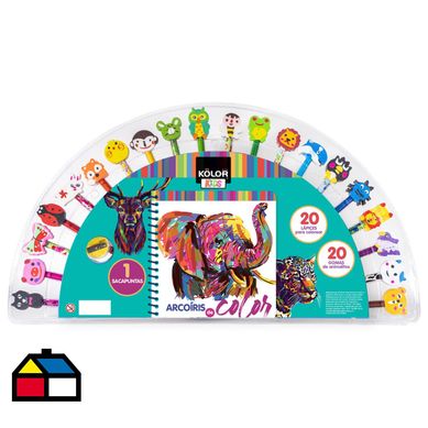 Set libros + lpices Arcoiris de Kolor