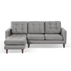 LATAM HOME - Sofá Chaiselong izquierdo napoles tela velvet