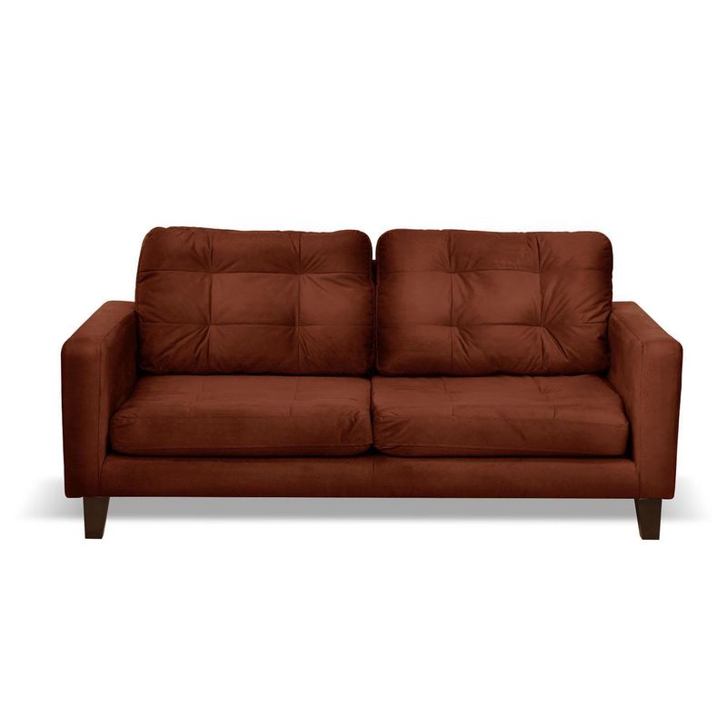 LATAM HOME - Sofá Napoles 3 cuerpos tela velvet