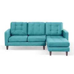LATAM HOME - Sofá Chaiselong Derecho Nápoles Tela Velvet