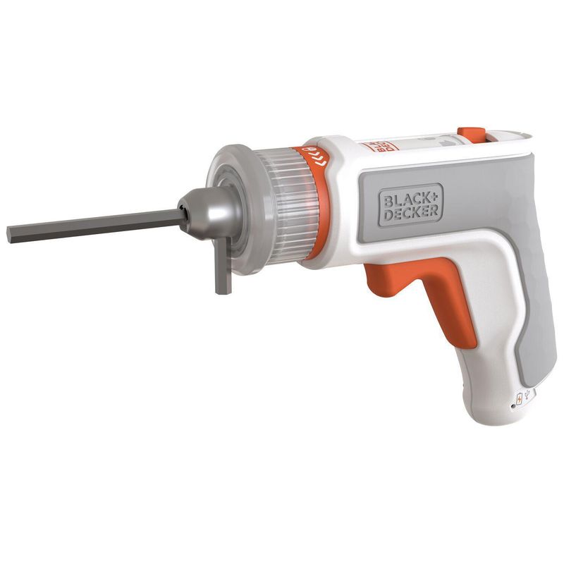 BLACK+DECKER - Atornillador Montamuebles HEXDRIVER y Cable micro-USB