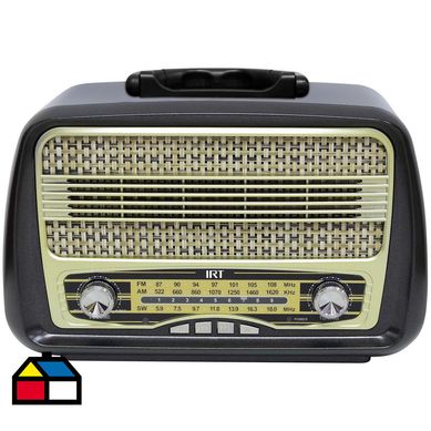 Radio retro BT/FM/AM/SW/USB/SD/AUX IRT madera