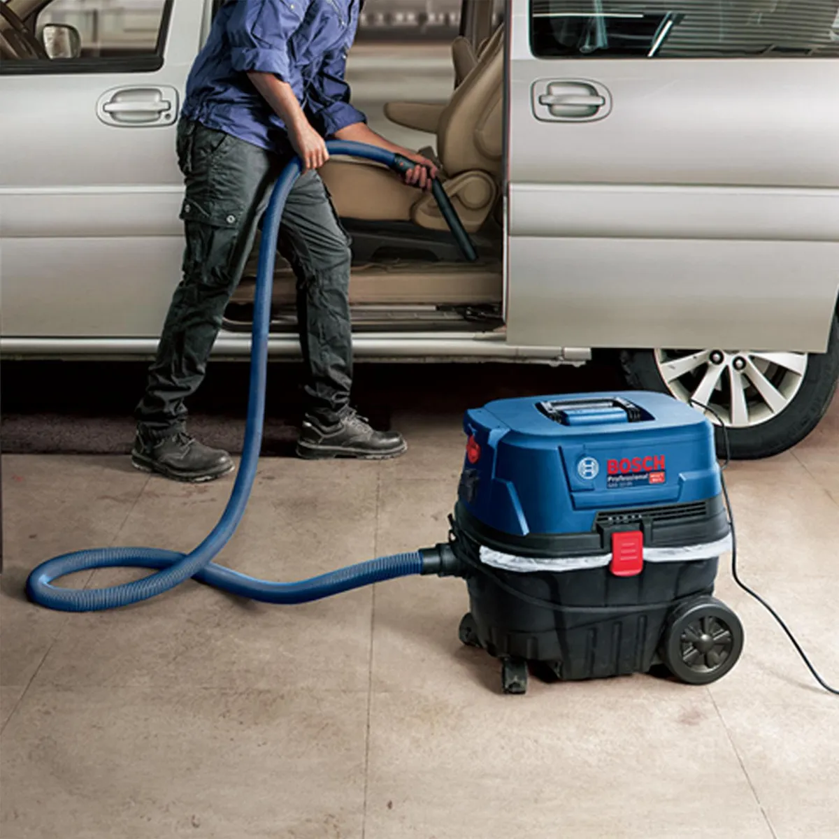 BOSCH - Aspiradora de Tambor 1250 W 25 Litros GAS 12-125 PL