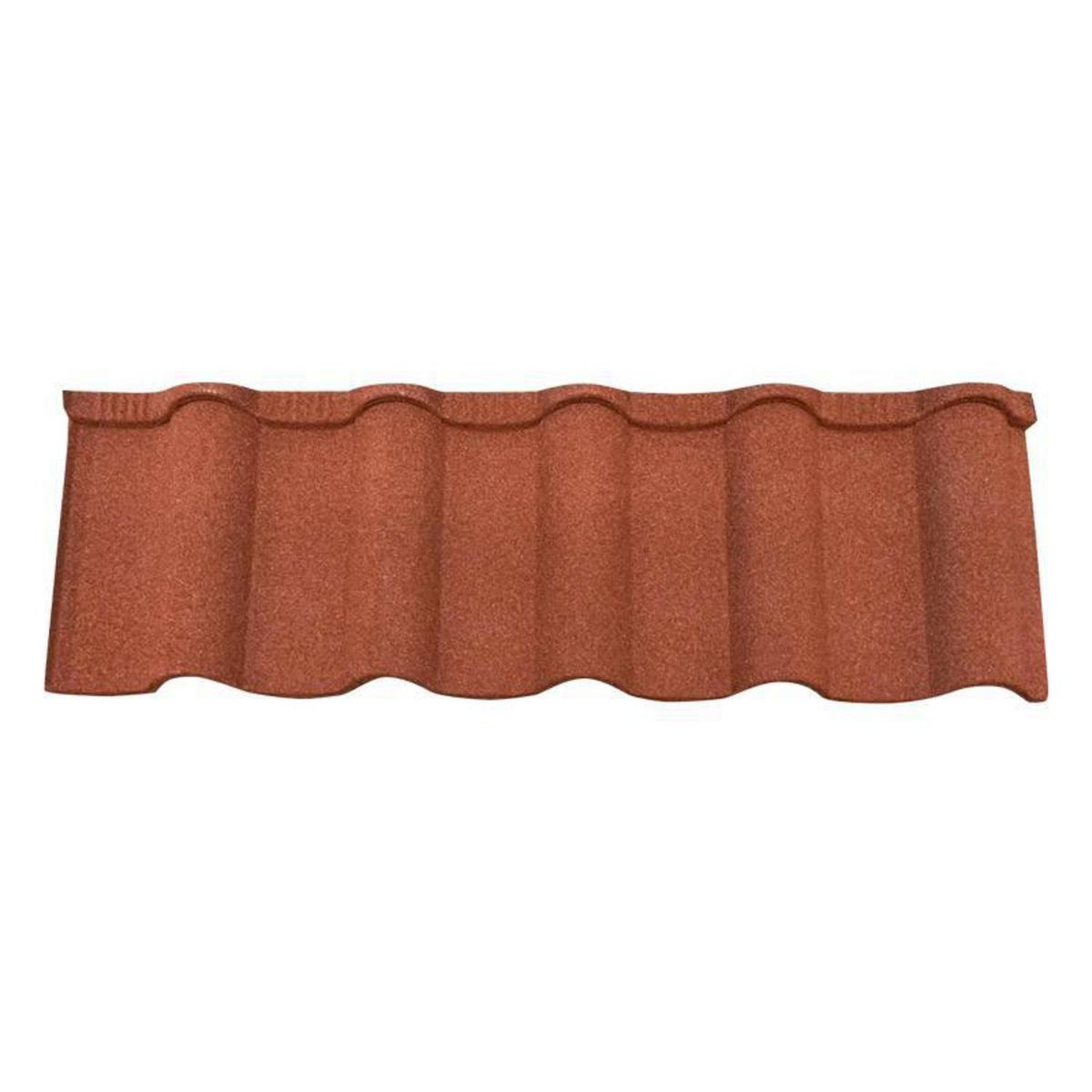 GHS - Teja Gravillada Acero Recubierto 134x42 cm 0.4 mm Rojo